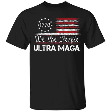 Ultra MAGA - We The People Republican USA Flag Vintage Shirt