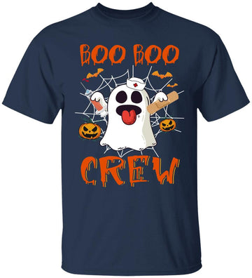 Boo Boo Crew Nurse Ghost Funny Halloween Costume Vintage Shirt