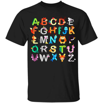 Alphabet Animal ABCs Learning for Kids Begin To Learn Funny Shirt