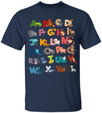 Alphabet Animal ABCs Learning for Kids Begin To Learn Shirt