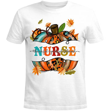 Thankful Grateful Blessed Nurse Thanksgiving Shirts - Pumpkin Thanksgiving T-Shirt