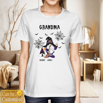 Halloween Custom Shirt Grandma Gnome Personalized Gift