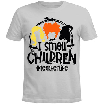 Halloween Hocus Pocus I Smell Children Teacher Life Shirt