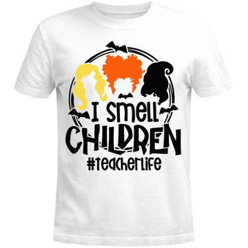 Halloween Hocus Pocus I Smell Children Teacher Life Shirt