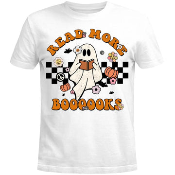 Groovy Halloween Read More Books Cute Boo Read A Book Shirt