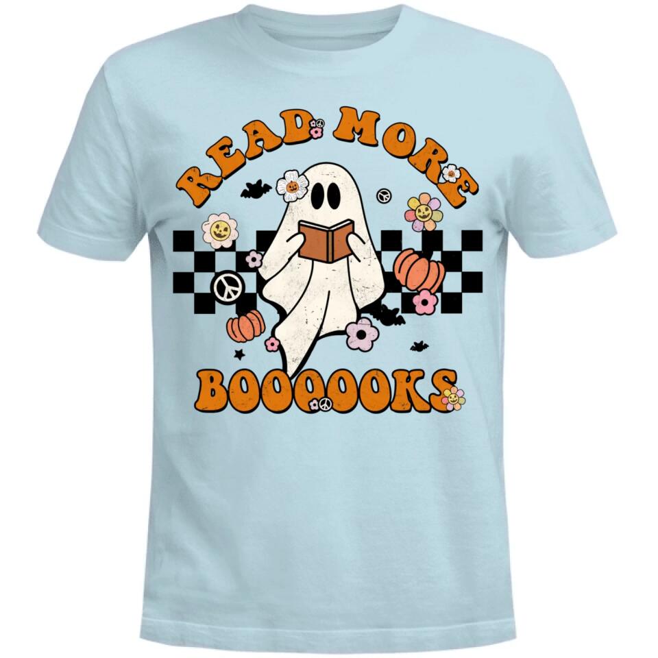 Groovy Halloween Read More Books Cute Boo Read A Book Shirt