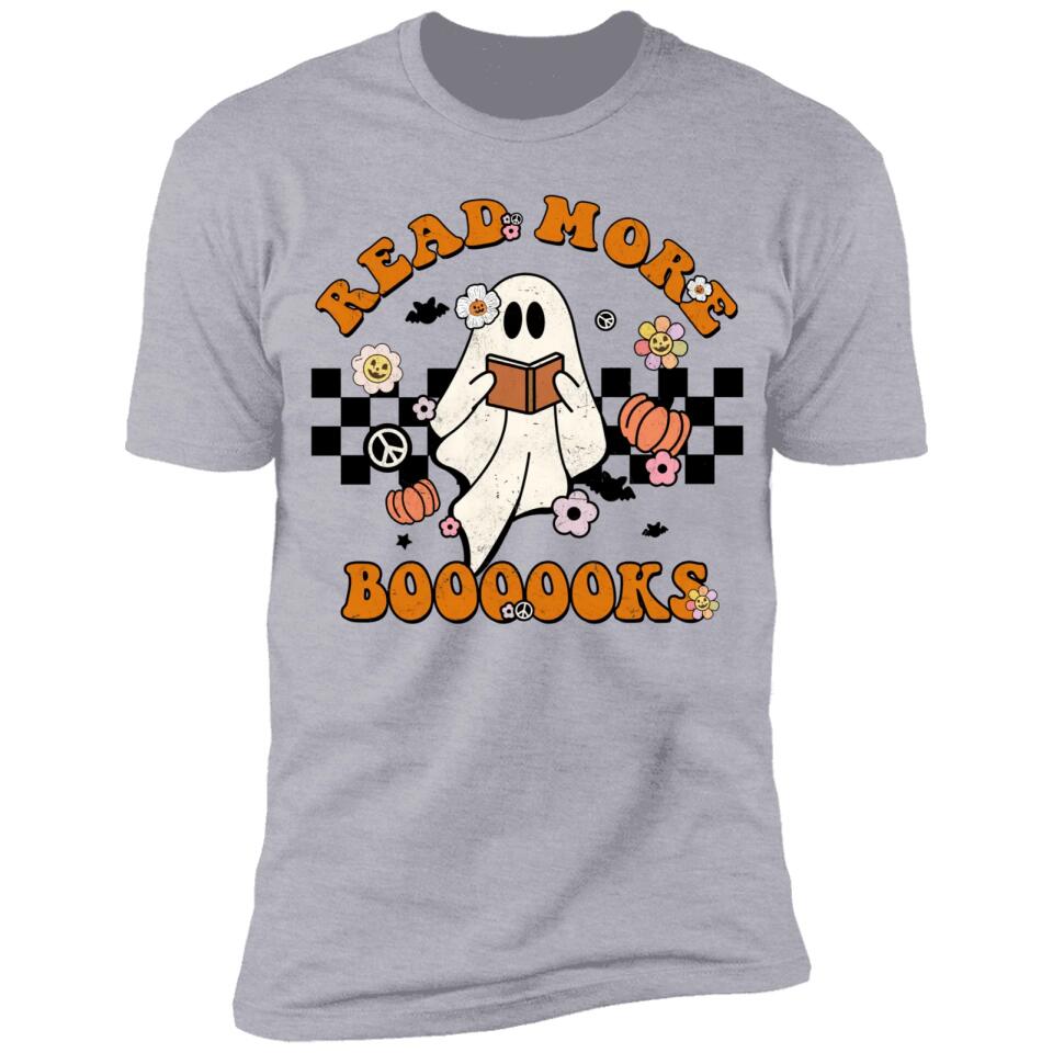 Groovy Halloween Read More Books Cute Boo Read A Book Shirt
