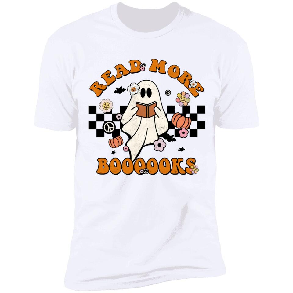 Groovy Halloween Read More Books Cute Boo Read A Book Shirt