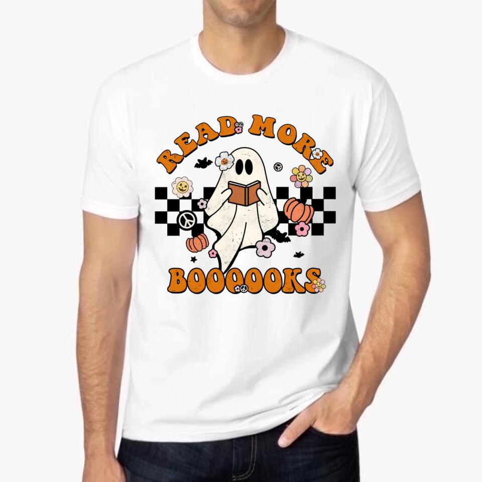 Groovy Halloween Read More Books Cute Boo Read A Book Shirt
