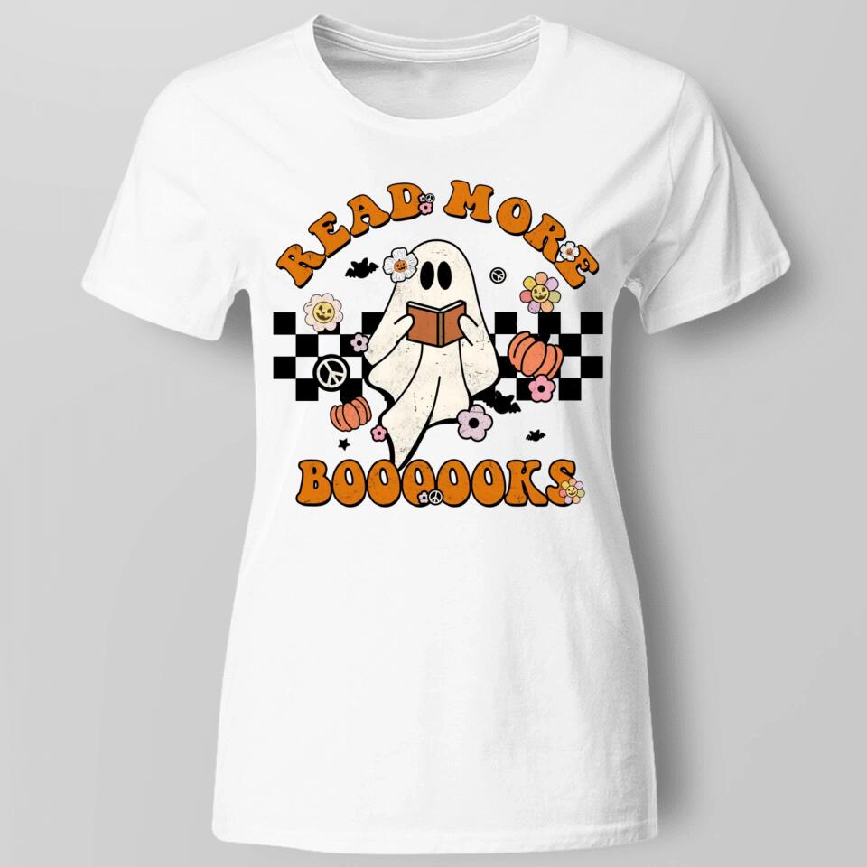 Groovy Halloween Read More Books Cute Boo Read A Book Shirt