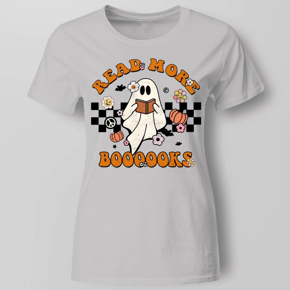 Groovy Halloween Read More Books Cute Boo Read A Book Shirt