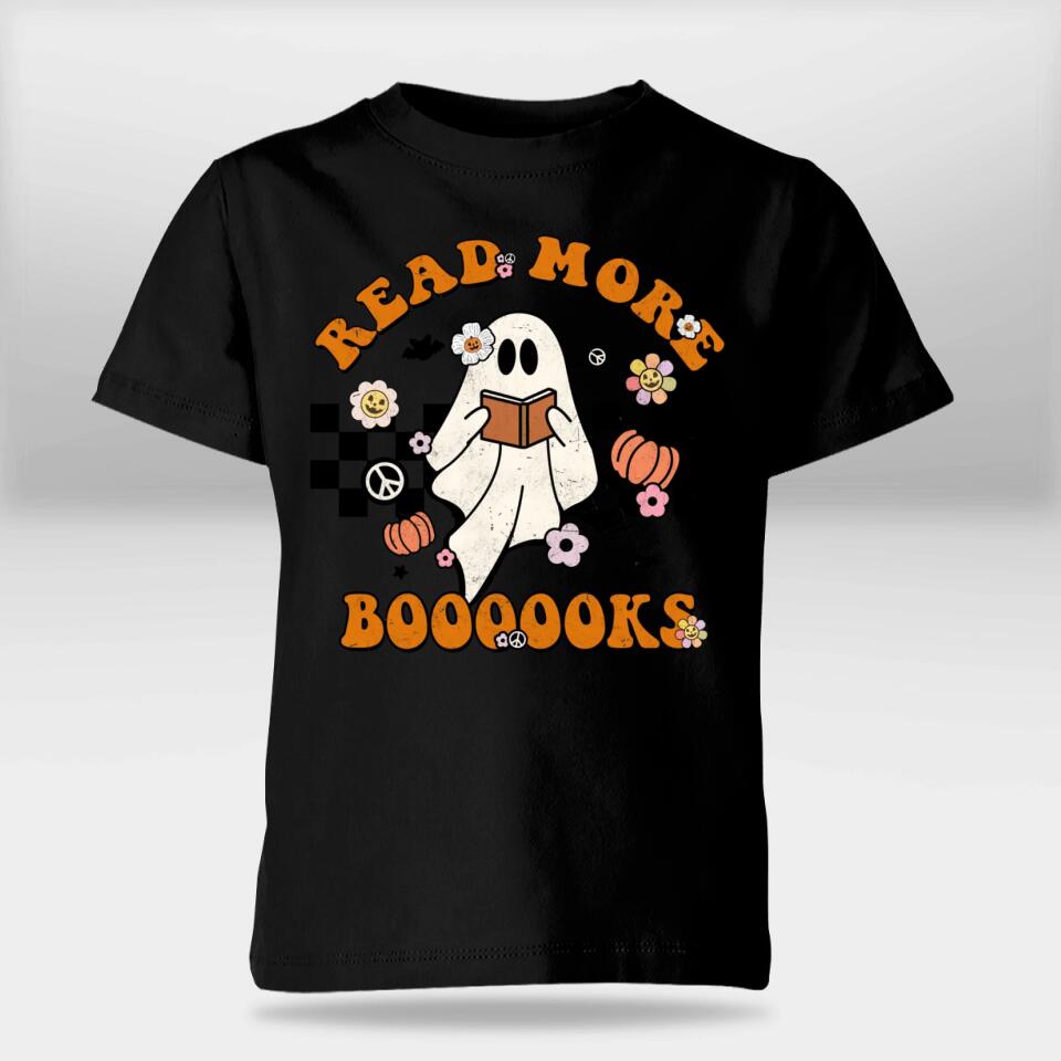 Groovy Halloween Read More Books Cute Boo Read A Book Shirt