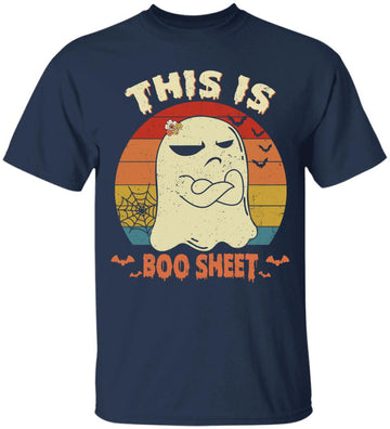 This Is Boo Sheet Ghost Retro Halloween Costume Men Women Shirt