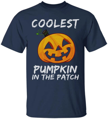 Kids Coolest Pumpkin In The Patch Halloween Boys Girls Men Shirt