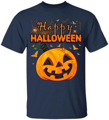 Funny Spooky Season Retro Pumpkin Happy Halloween Shirt