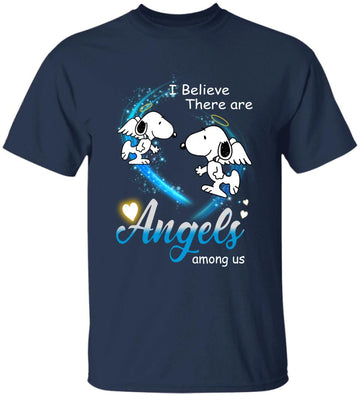 Snoopy I Believe There Are Angels Among Us Shirt Memorial Gift idea, Angels T-shirt
