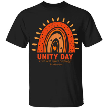 Unity Day Shirt Orange Kindness Takes Courage Unity Day Kids Shirt