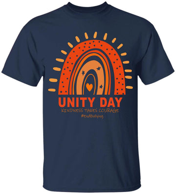 Unity Day Shirt Orange Kindness Takes Courage Unity Day Kids Shirt