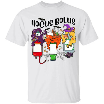 Nurse Life Hocus Bolus Happy Halloween Costume Funny Shirt