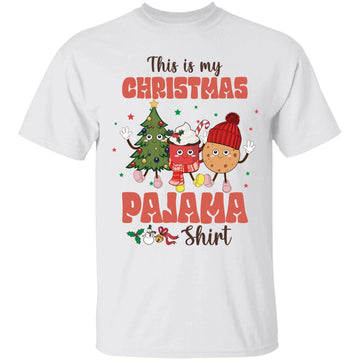 This Is My Christmas Pajama Family Christmas Shirt Santa Xmas Funny Christmas T-Shirt