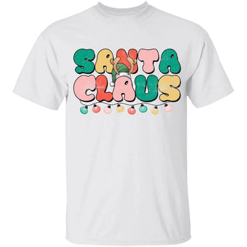 Santa Claus Shirt Christmas Pajama Family Matching Xmas Light T-Shirt