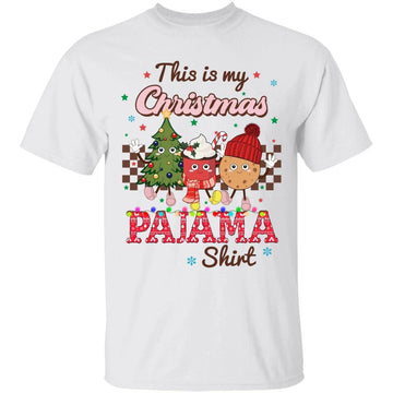 This Is My Christmas Pajama Shirt Funny Santa Xmas Holiday T-Shirt