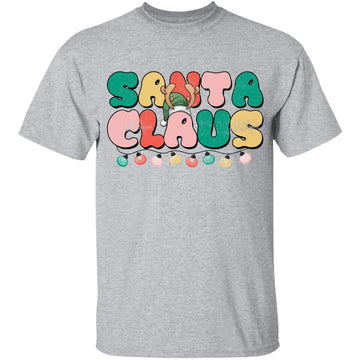 Santa Claus Shirt Christmas Pajama Family Matching Xmas Light T-Shirt