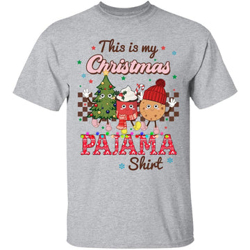 This Is My Christmas Pajama Shirt Funny Santa Xmas Holiday T-Shirt