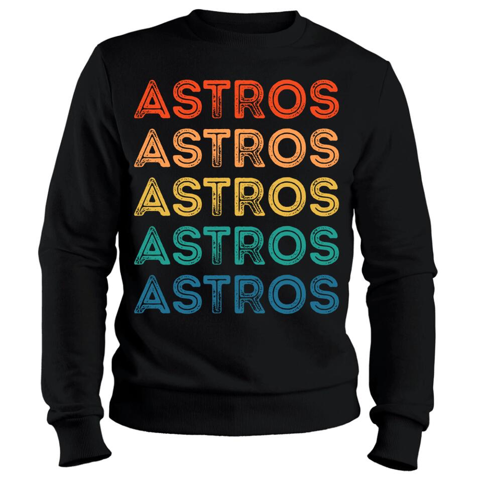 Astros Name Personalized Vintage Retro Gift for Men Women Shirt