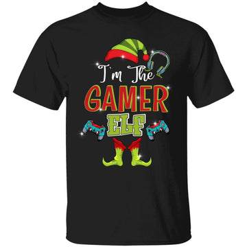 I'm The Gamer Elf Christmas Xmas Party Family Matching Kids Shirt