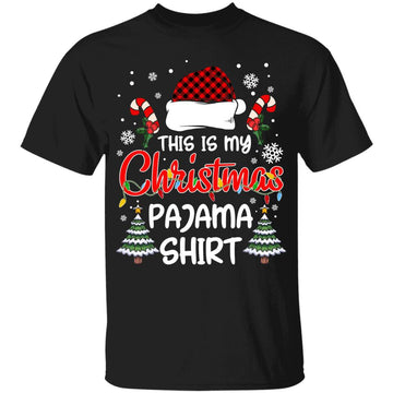 This Is My Christmas Pajama Shirt Xmas Lights Funny Holiday T-Shirt