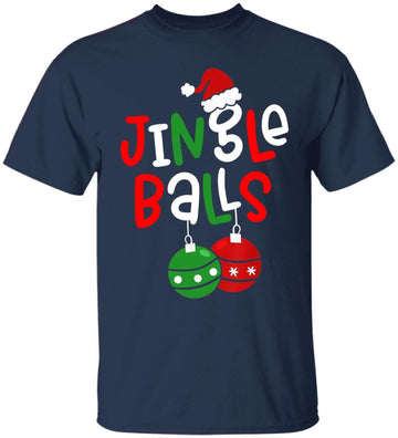 Jingle Balls And Tinsel Tits Funny Matching Christmas Couple Shirt