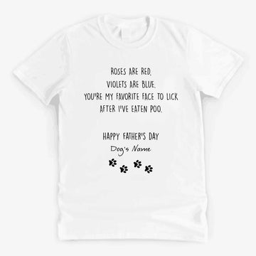 Personalized Happy Father’s Day Dog’s Name Custom Gift For Dad Custom Dog's Shirt, Fathers Day T-Shirt