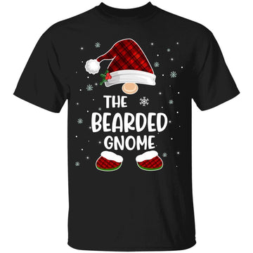 The Bearded Gnome Buffalo Plaid Matching Family Christmas Pajama Shirt