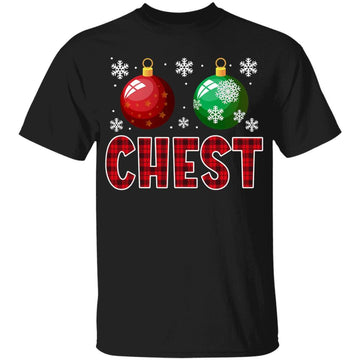 Funny Chest Nuts Christmas Matching Couple Chestnuts Shirt