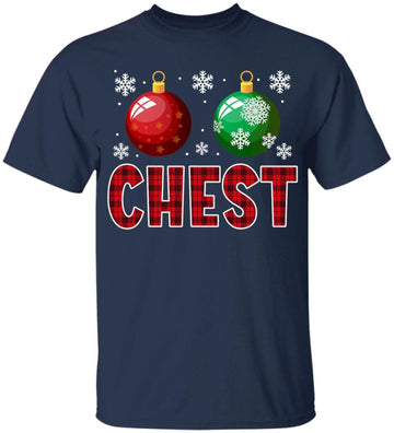 Funny Chest Nuts Christmas Matching Couple Chestnuts Shirt