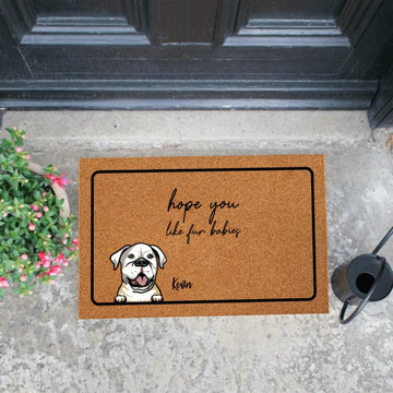 Hope You Like Cats - Funny Version - Personalized Doormat - Birthday, Loving, Funny, Home Decor Gift For Cat Mom, Cat Dad, Dog Mom, Dog Dad, Pet Lover