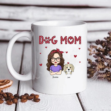 Dog Mom Dog Chibi, Personalized Mugs, Custom Gifts Mugs For Dog Lovers