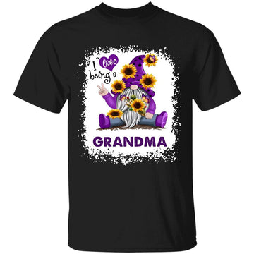 Personalized I Love Being A Grandma Shirt  Gift For Mom - Sunflower Gnome Grandma Nana Mimi Shirt -  Family Gift - Mothers Day Gift