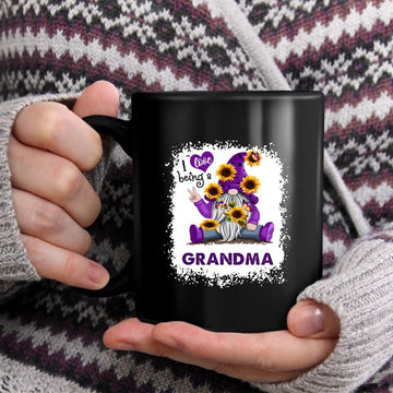 Personalized I Love Being A Grandma Mugs Gift For Mom - Sunflower Gnome Grandma Nana Mimi Coffee Mugs - Family Gift - Mothers Day Gift