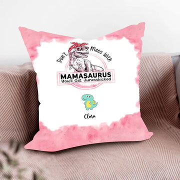 Don’t Mess With Grandmasaurus, You’ll Get Jurasskicked Personalized Pillow, Mother’s Day Gift For Mother