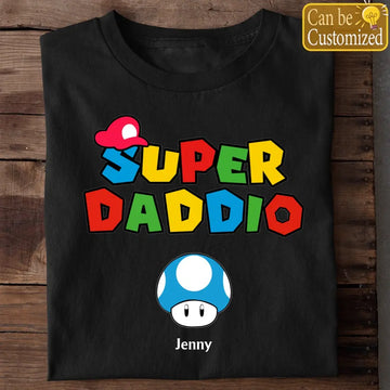 Super Daddio Personalized T-shirt, Super Mommio Personalized T-shirt, Gift T-shirt For Father's Day, Mother's Day Gift T-shirts