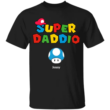 Super Daddio Personalized T-shirt, Super Mommio Personalized T-shirt, Gift T-shirt For Father's Day, Mother's Day Gift T-shirts