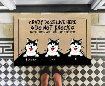 Personalized Dog Doormat, Visitors Must Be Approved By Dogs Doormat For Dog Lover