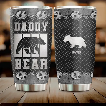 Daddy Bear Personalized Tumbler, Best Gift For Father