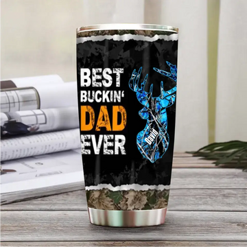 Buckin Dad Personalized Tumbler, Gift for Father