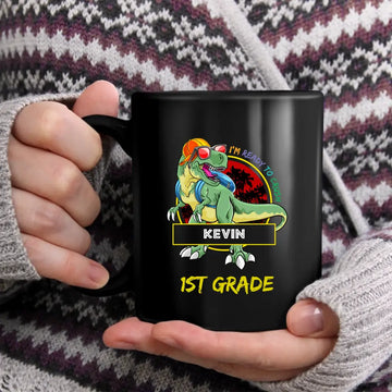 Dinosaurus Ready To Crush School Personalized Mugs, Gift For Son, Daughter, Back To School