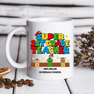 Super Teacher Personalized Mugs - Gift for Teacher - Back To School Mugs