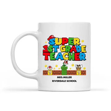 Super Teacher Personalized Mugs - Gift for Teacher - Back To School Mugs