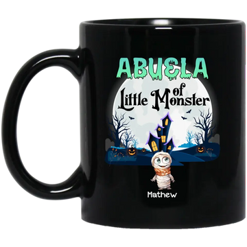 Halloween Grandma Mom Of Little Monster Kids Personalized Mugs Gitf For Grandma